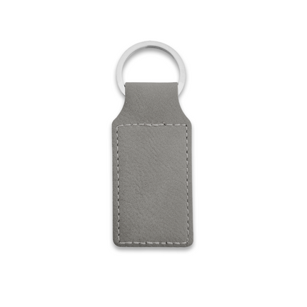 Porte-clés en cuir rectangle - 70 x 33 mm - par pièce
