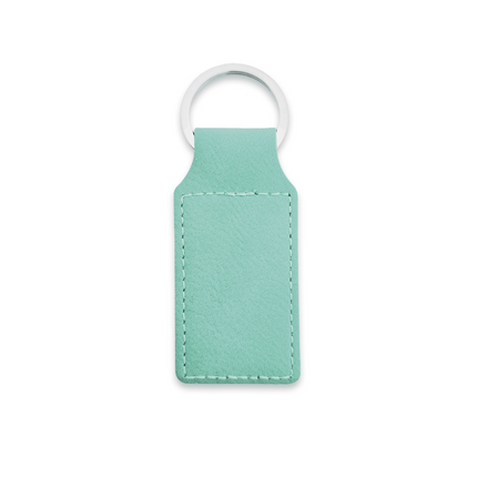 Porte-clés en cuir rectangle - 70 x 33 mm - par pièce