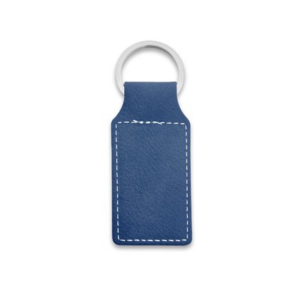 Porte-clés en cuir rectangle - 70 x 33 mm - par pièce