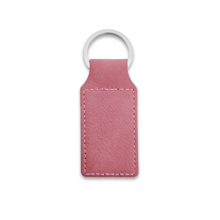 Porte-clés en cuir rectangle - 70 x 33 mm - par pièce