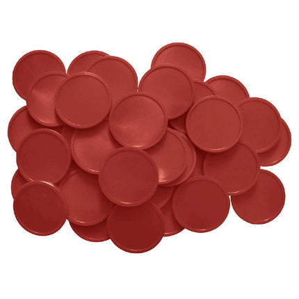 Jeton Rouge bordeaux Ø29 mm - 100 pièces