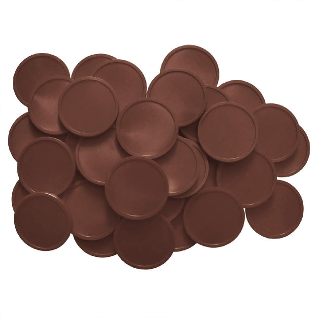 Jeton Marron Ø29 mm - 100 pièces