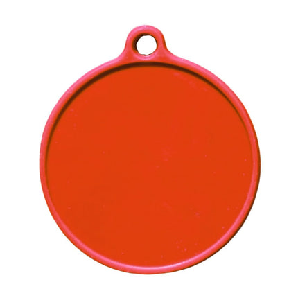 Porte-clés étiquette rond - 50 x 42,5 mm - par pièce