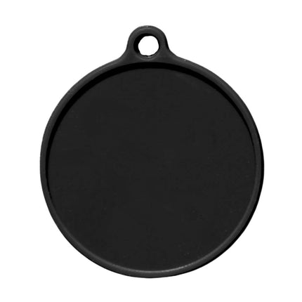 Porte-clés étiquette rond - 50 x 42,5 mm - par pièce