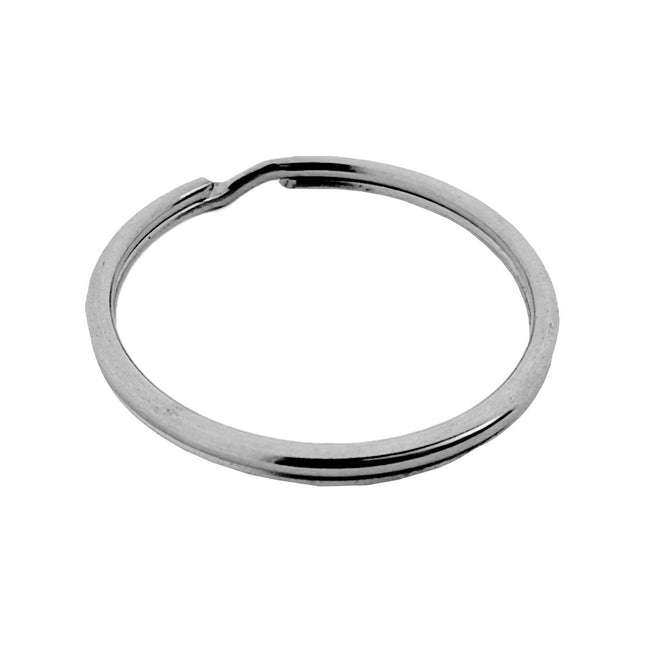 Anneaux brisés en acier nickelé - 10 pièces