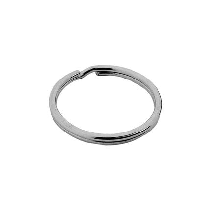 Anneaux brisés en acier nickelé - 10 pièces