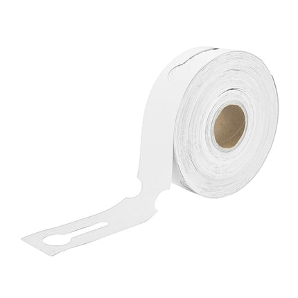 Étiquettes à boucles pour bacs E2 - 260 x 50 mm - en blanc - pour imprimante transfert thermique sur rouleau - 500 étiquettes