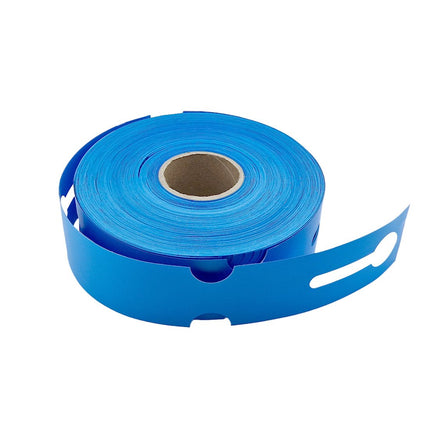 Étiquettes à boucle pour bacs E2 - 260 x 50 mm - en bleu - pour imprimante transfert thermique sur rouleau - 500 étiquettes