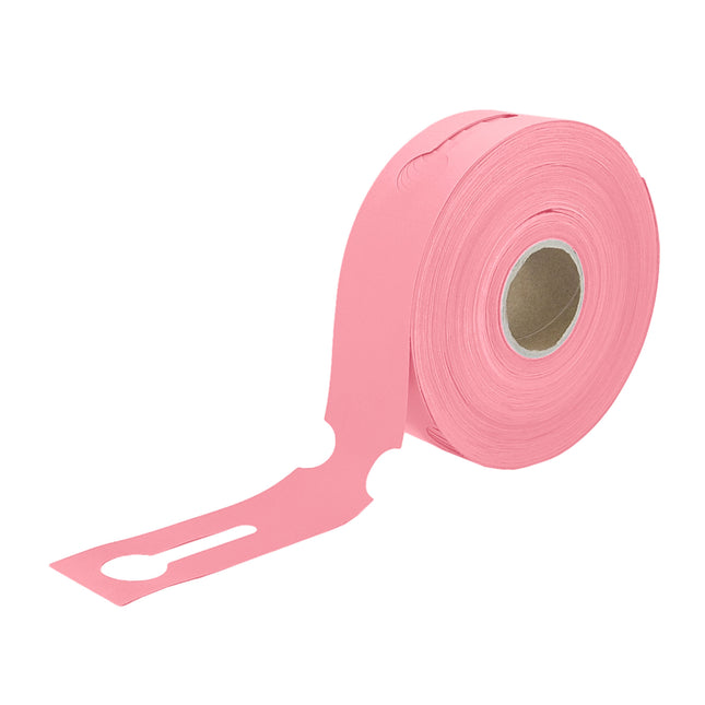 Étiquettes à boucle pour bacs E2 - 260 x 50 mm - en rose - pour imprimante transfert thermique sur rouleau - 500 étiquettes