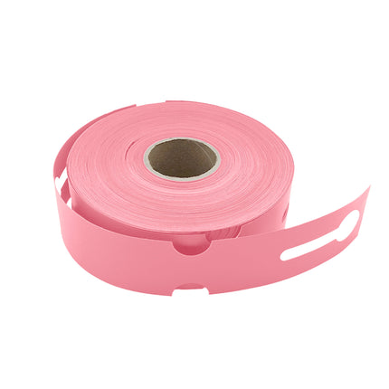Étiquettes à boucle pour bacs E2 - 260 x 50 mm - en rose - pour imprimante transfert thermique sur rouleau - 500 étiquettes