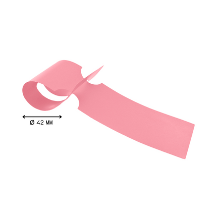 Étiquettes à boucle pour bacs E2 - 260 x 50 mm - en rose - pour imprimante transfert thermique sur rouleau - 500 étiquettes