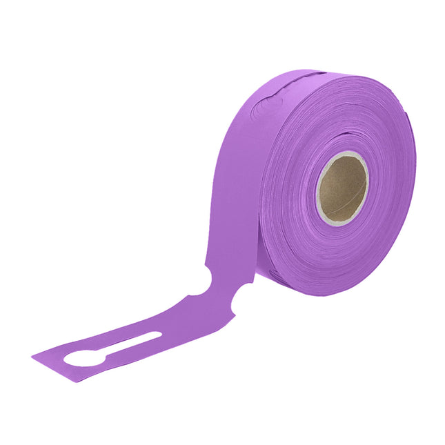 Étiquettes à boucle pour bacs E2 - 260 x 50 mm - en violet - pour imprimante transfert thermique sur rouleau - 500 étiquettes