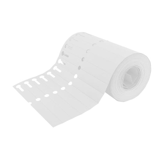 Étiquettes à boucle blanches - 120 x 13 mm - 1000 étiquettes sur rouleau PVC