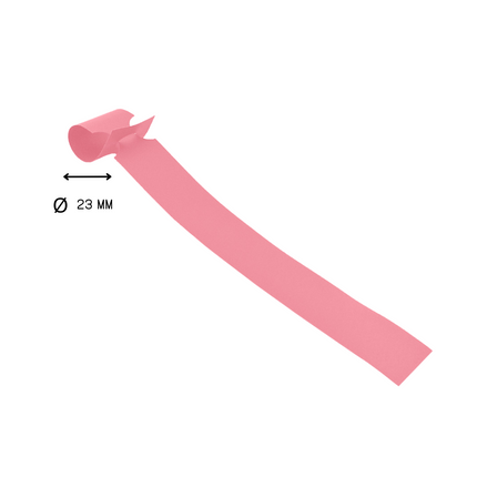 Étiquettes à boucle roses - 250 x 25 mm - pour imprimante transfert thermique - 1500 étiquettes sur rouleau