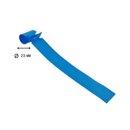 Étiquettes à boucle bleues - 250 x 25 mm - pour imprimante transfert thermique - 1500 étiquettes sur rouleau