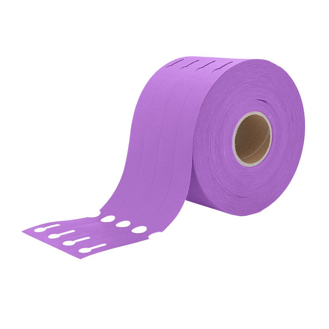 Étiquettes à boucle violettes - 250 x 25 mm - pour imprimante transfert thermique - 1500 étiquettes sur rouleau