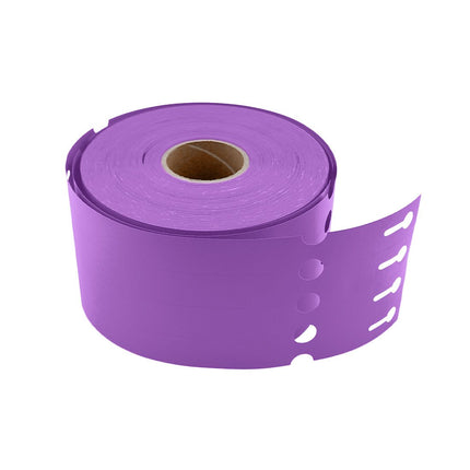 Étiquettes à boucle violettes - 250 x 25 mm - pour imprimante transfert thermique - 1500 étiquettes sur rouleau