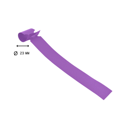 Étiquettes à boucle violettes - 250 x 25 mm - pour imprimante transfert thermique - 1500 étiquettes sur rouleau