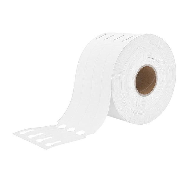 Étiquettes à boucle blanches - 250 x 25 mm - pour imprimante transfert thermique - 1500 étiquettes sur rouleau