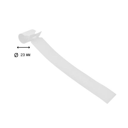 Étiquettes à boucle blanches - 250 x 25 mm - pour imprimante transfert thermique - 1500 étiquettes sur rouleau