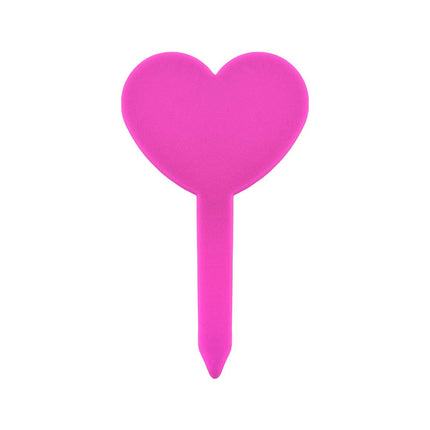 Étiquettes à piquer forme en cœur PVC - 82 x 46 mm - 100 étiquettes