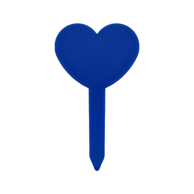 Étiquettes à piquer forme en cœur PVC - 82 x 46 mm - 100 étiquettes