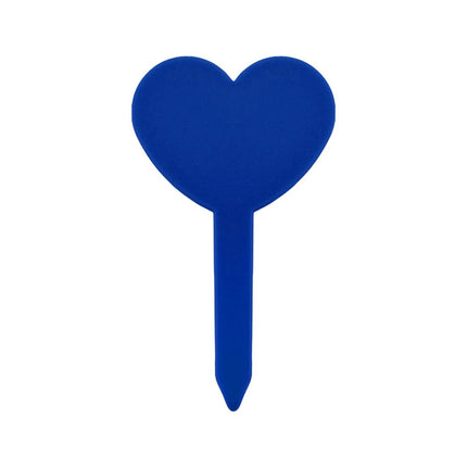 Étiquettes à piquer forme en cœur PVC - 82 x 46 mm - 100 étiquettes