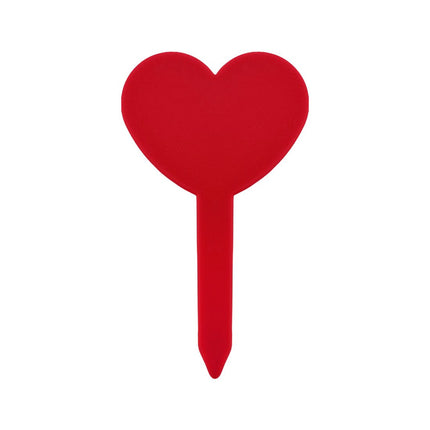 Étiquettes à piquer forme en cœur PVC - 82 x 46 mm - 100 étiquettes