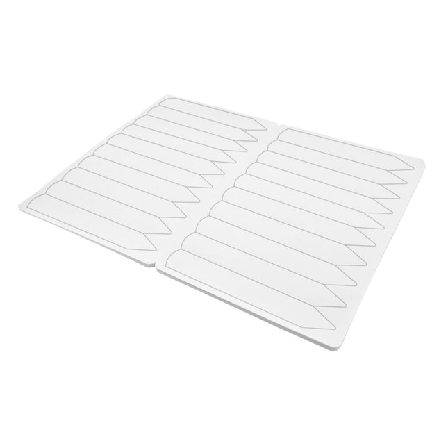 Étiquettes à piquer sur feuille pour imprimante laser - 120 x 20  mm - 100 étiquettes