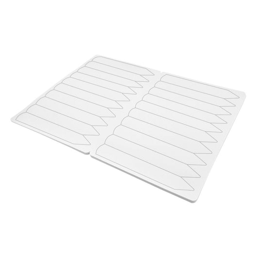 Étiquettes  à piquer sur feuille pour imprimante laser - 120 x 20  mm - 100 étiquettes