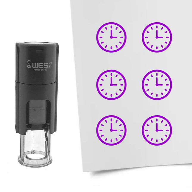 Tampon encreur horloge - Ø10 mm