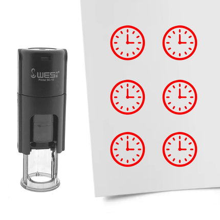 Tampon encreur horloge - Ø10 mm