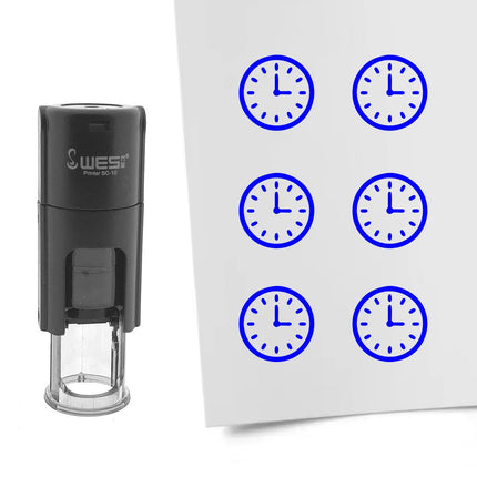 Tampon encreur horloge - Ø10 mm