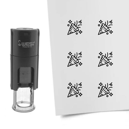 Tampon encreur confetti - Ø10 mm