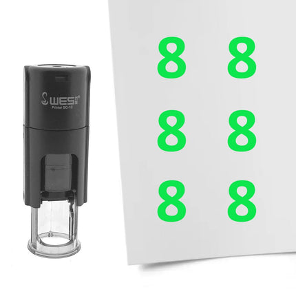 Tampon encreur chiffre 8 - Ø10 mm