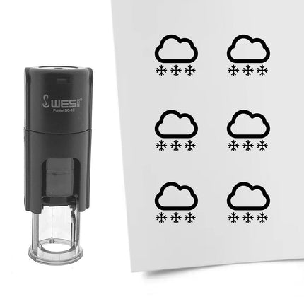 Tampon encreur neige - Ø10 mm