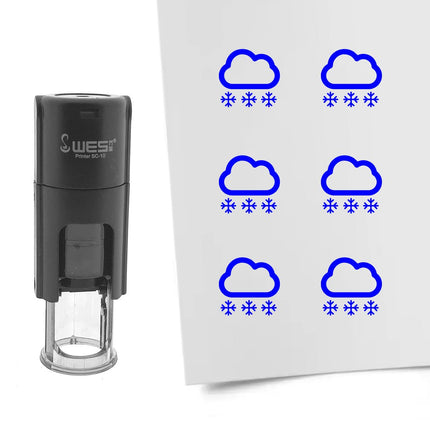 Tampon encreur neige - Ø10 mm