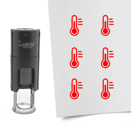Tampon encreur thermomètre - Ø10 mm