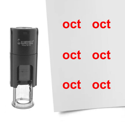 Tampon encreur octobre - Ø10 mm