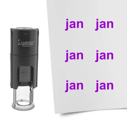 Tampon encreur janvier - Ø10 mm
