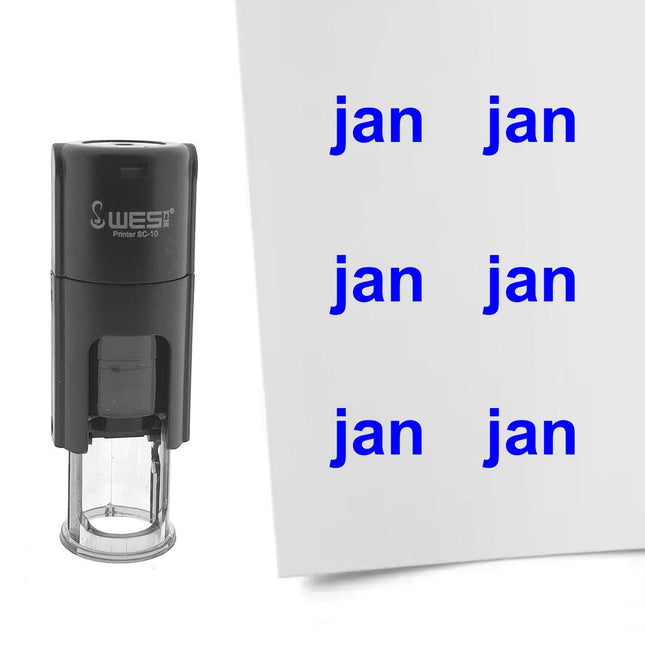 Tampon encreur janvier - Ø10 mm