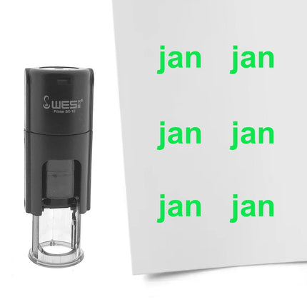 Tampon encreur janvier - Ø10 mm