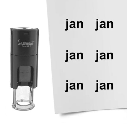 Tampon encreur janvier - Ø10 mm