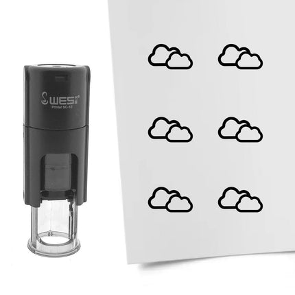 Tampon encreur nuageux - Ø10 mm