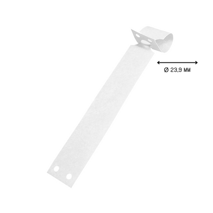 Étiquettes à boucle Tyvek pliées zigzag - 220 x 25,4 mm- pour imprimante matricielle - 1000 étiquettes