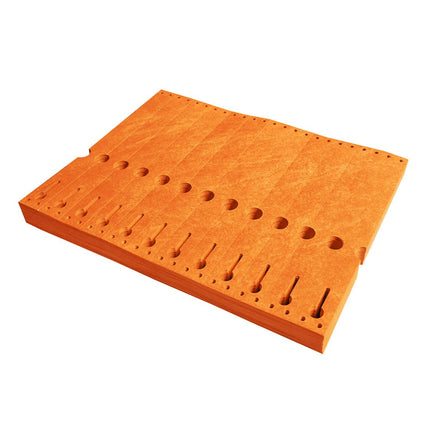 Étiquettes à boucle Tyvek pliées zigzag - 220 x 25,4 mm- pour imprimante matricielle - 1000 étiquettes