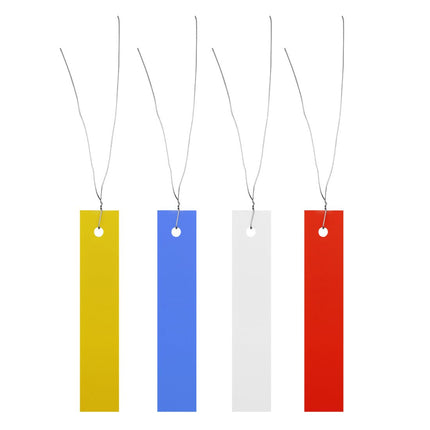 Étiquettes à suspendre PVC - 100 x 18 mm - 250 étiquettes