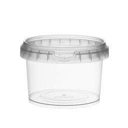 Seau de rangement transparent avec couvercle pour 750 jetons