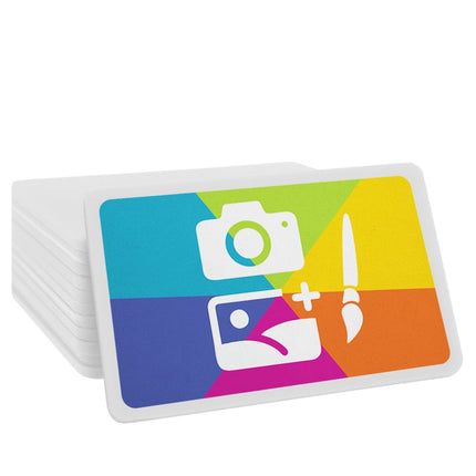 Jetons personnalisés rectangle - 64  x 42 mm - 100 pièces