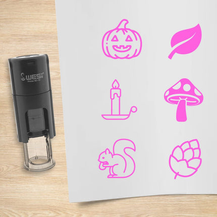 Kit de 6 tampons encreurs automne